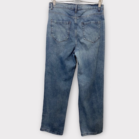 Kensie True Vintage Blue Denim Distressed Jeans Size 8/29 Style# EFI02752X - Picture 3 of 8